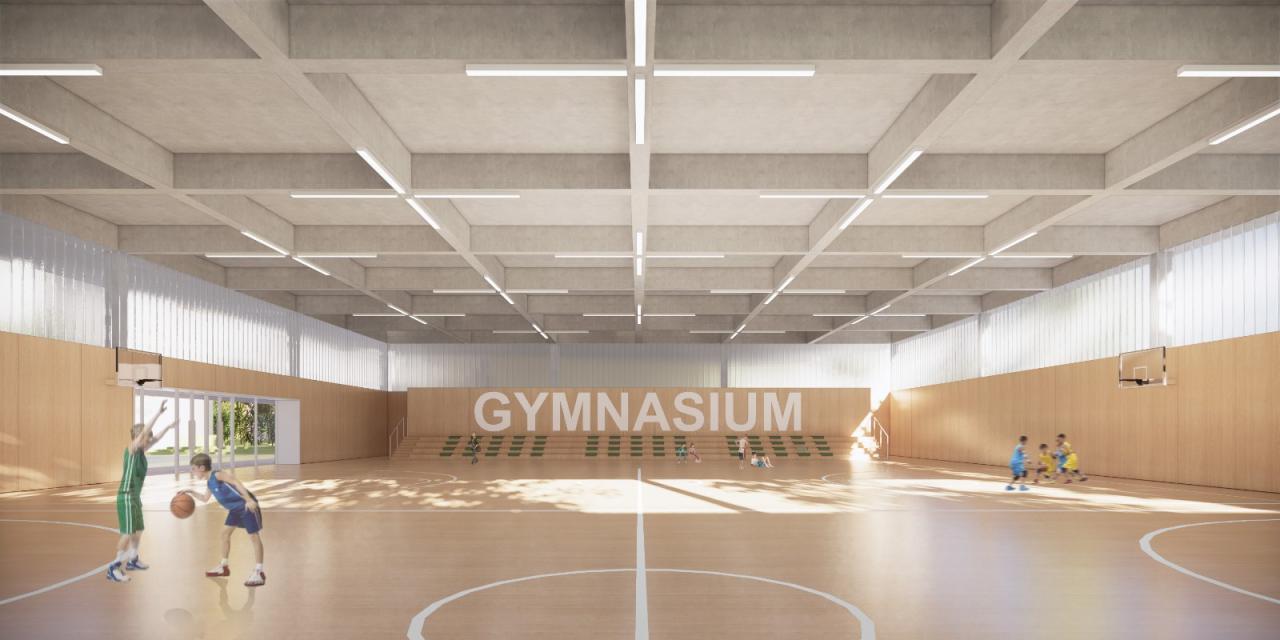 BIM建筑|天府新区海洋路中学 / MAT 超级建筑事务所