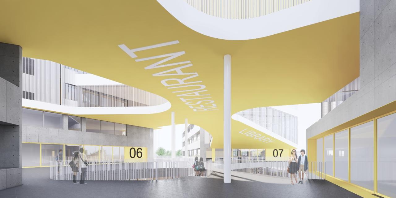 BIM建筑|天府新区海洋路中学 / MAT 超级建筑事务所