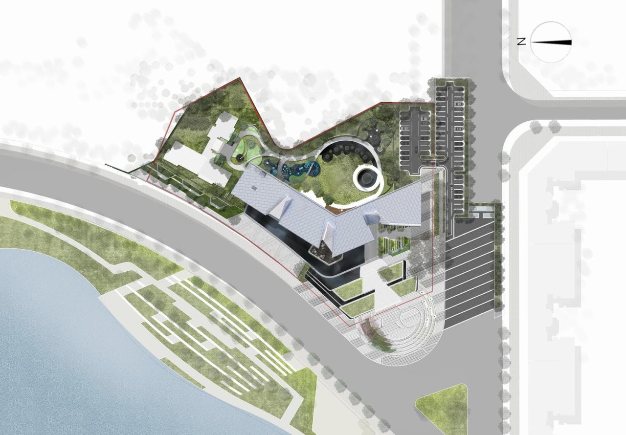 BIM建筑|赣州锦润 ▪ 滨江云宸展示中心 / 成执设计