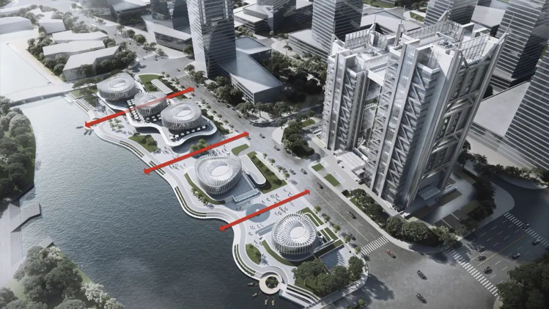 BIM建筑|兰花阁 ：‘城市山谷’中的滨河商街 / UUA