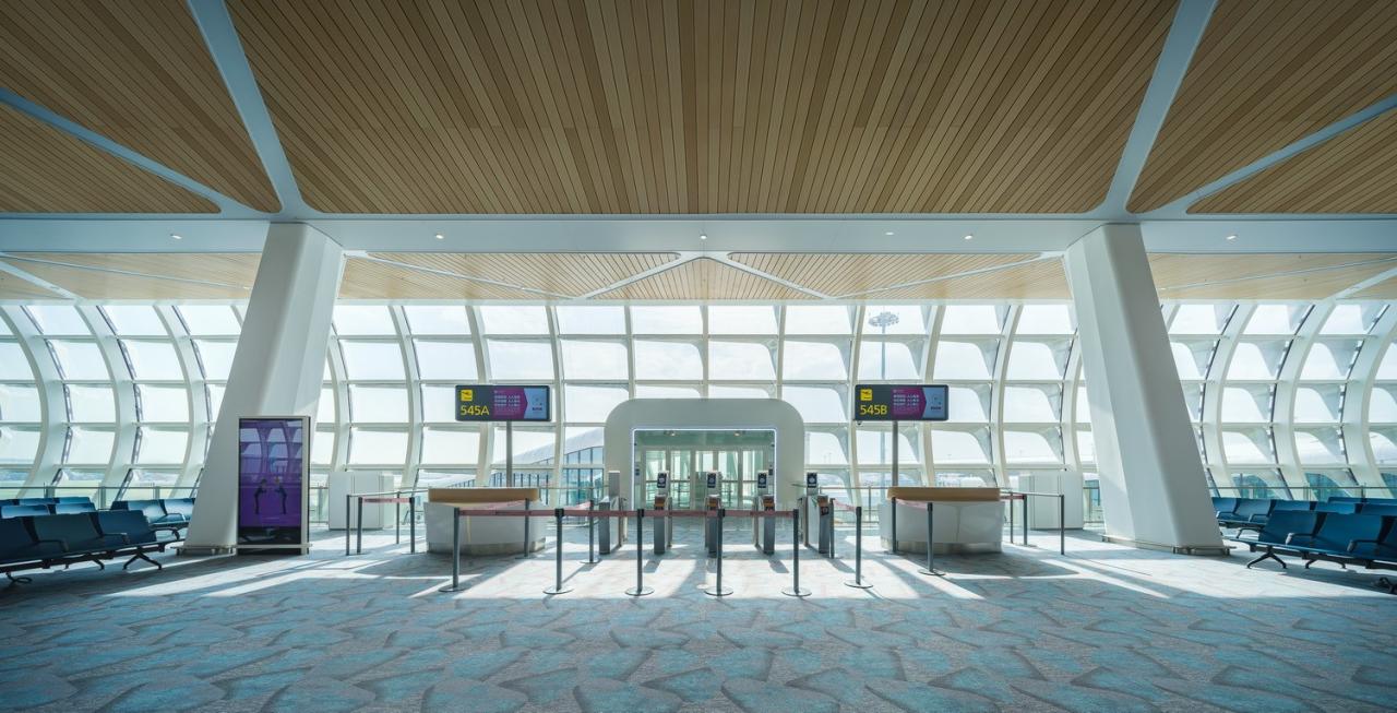 BIM建筑|航空建筑新标杆：深圳宝安国际机场卫星厅 / GDAD、Aedas、兰德隆与布朗