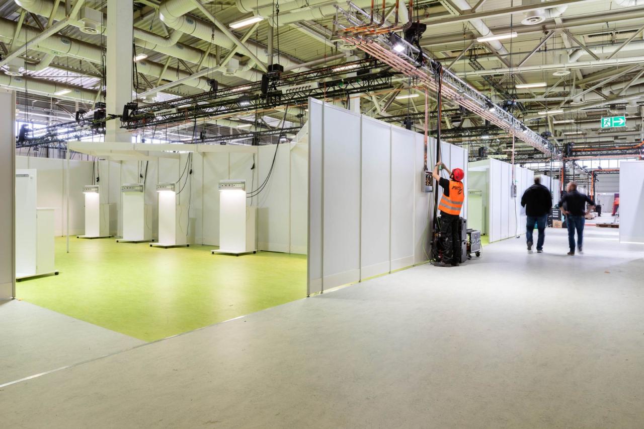 BIM建筑|柏林新型冠状病毒治疗中心，展览中心变方舱医院 / Heinle, Wischer und Partner