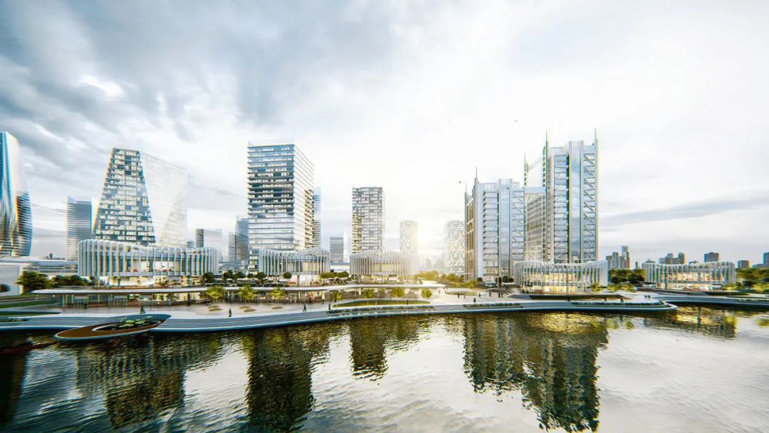 BIM建筑|兰花阁 ：‘城市山谷’中的滨河商街 / UUA