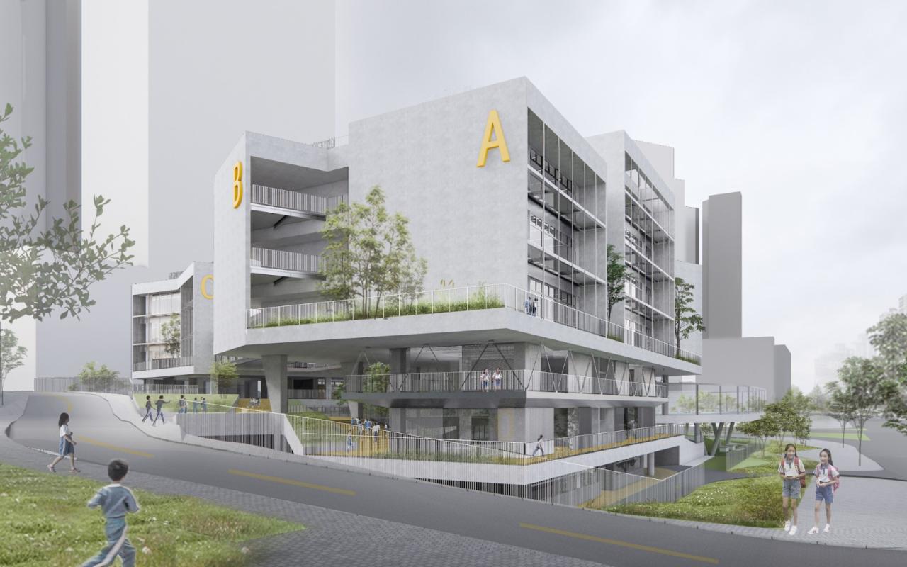 BIM建筑|深圳龙岗下雪村小学 / MAT