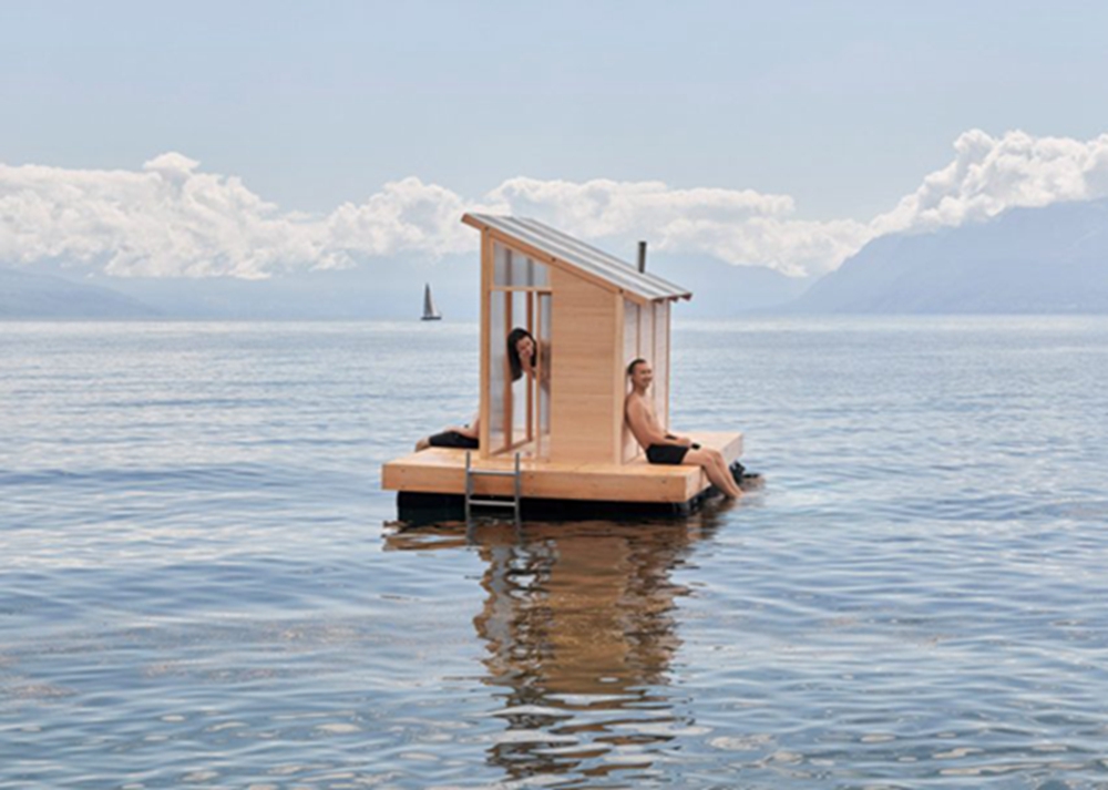 BIM建筑|瑞士大学生哈尔设计漂浮预制桑拿室