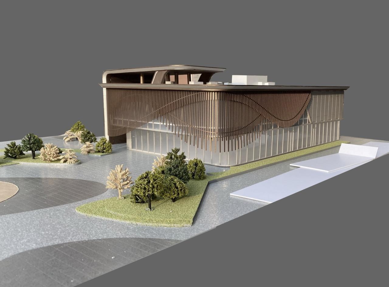 BIM建筑|流动魅力的艺术邂逅 如东金地至尚 ▪ 展示中心 / 成执设计