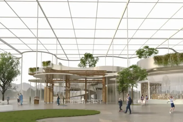 BIM建筑|婺川复园——遵义市务川县文化中心设计方案 / 外行建筑