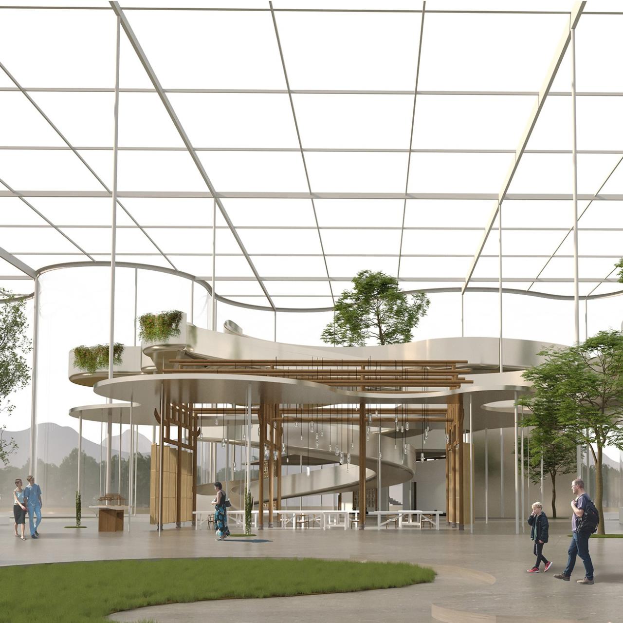 BIM建筑|婺川复园——遵义市务川县文化中心设计方案 / 外行建筑