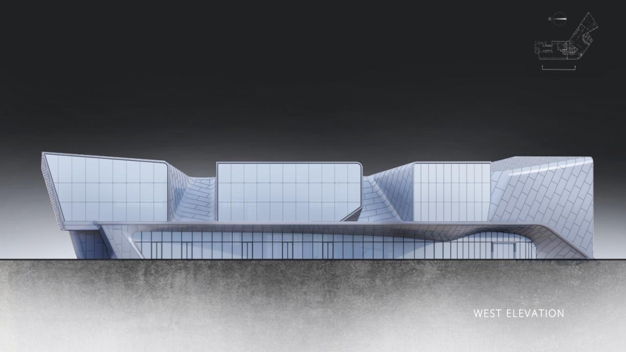 BIM建筑|赣州锦润 ▪ 滨江云宸展示中心 / 成执设计