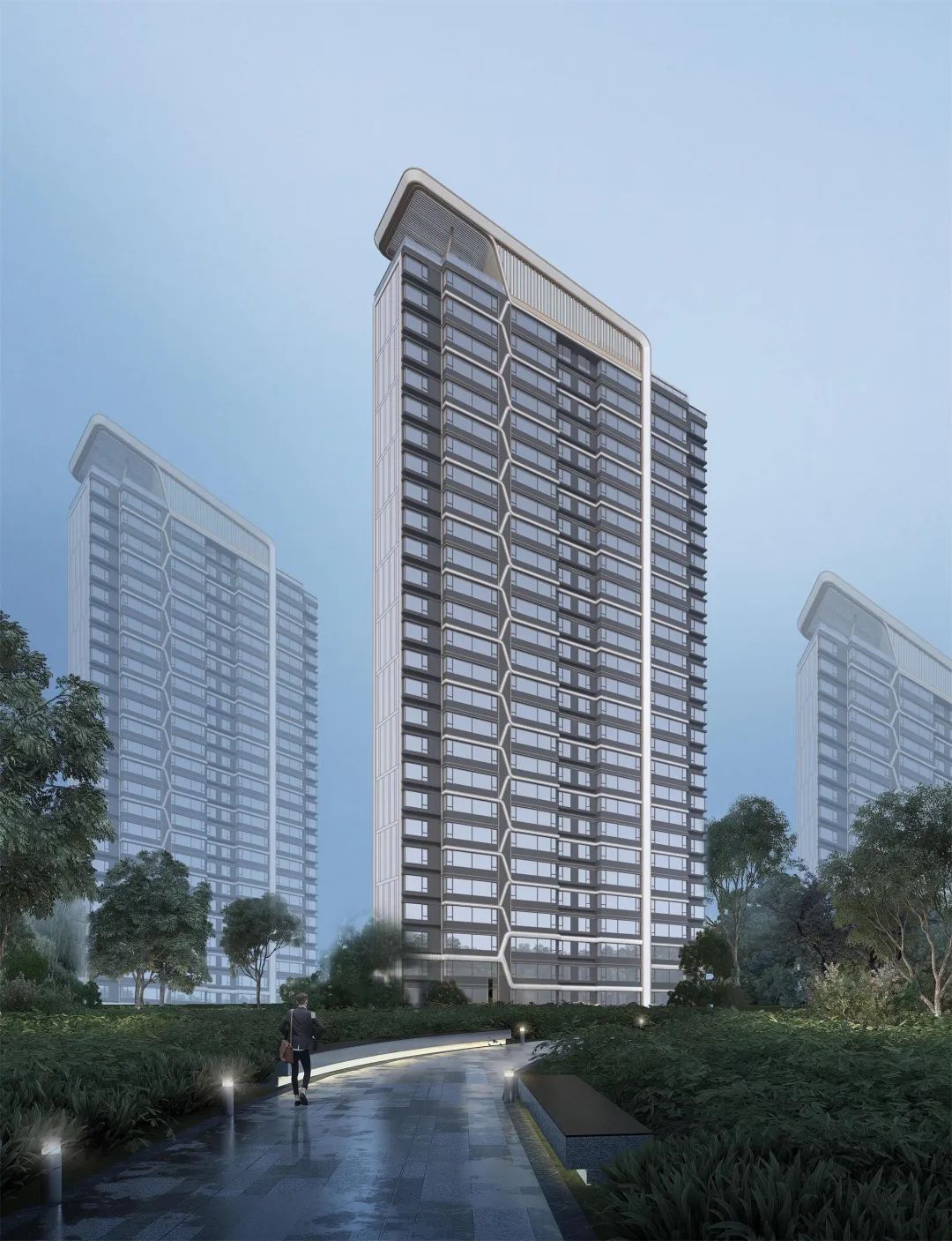 BIM建筑|流动魅力的艺术邂逅 如东金地至尚 ▪ 展示中心 / 成执设计