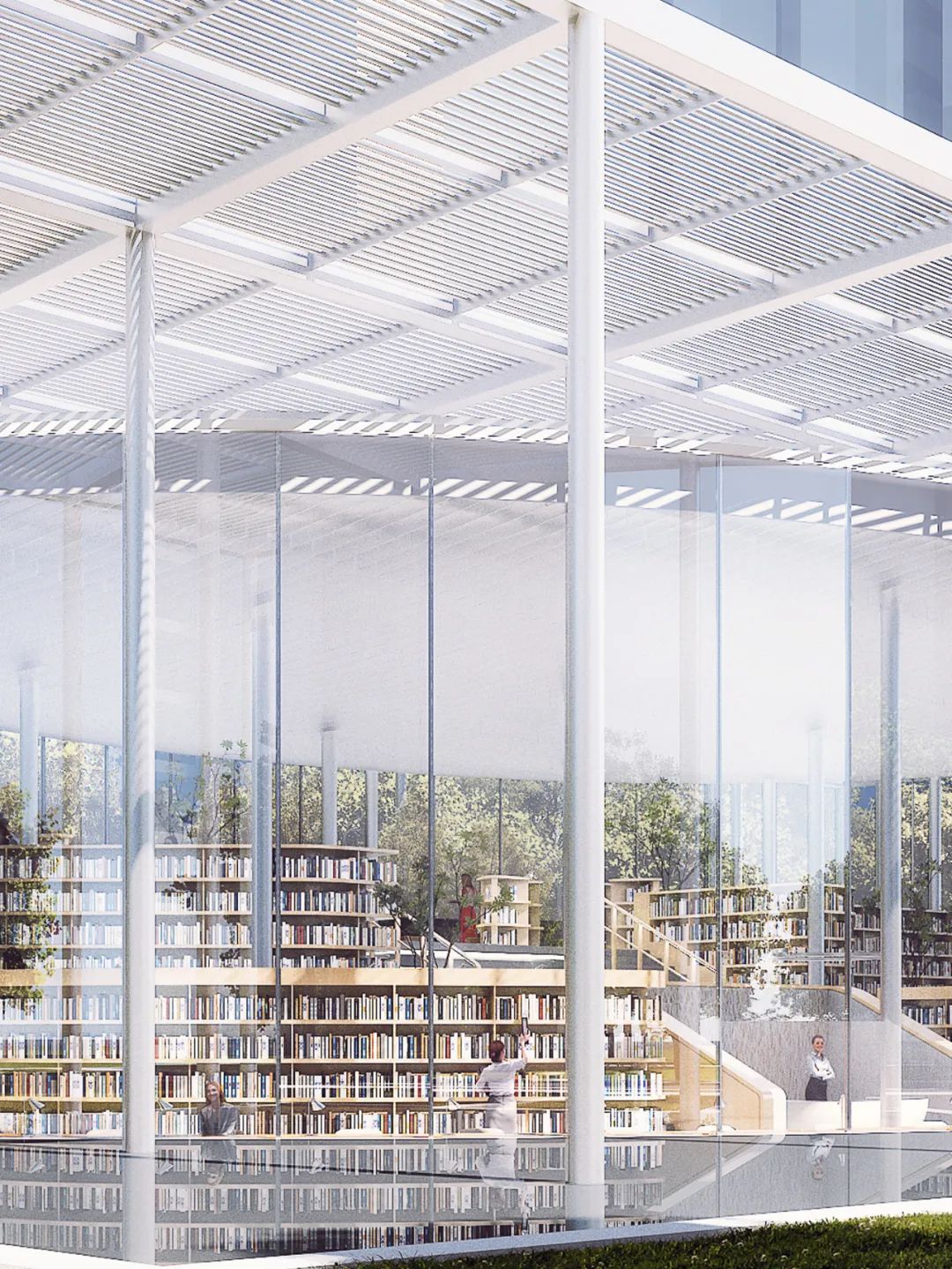 BIM建筑|云幔书屋 ：内外无界的极致透明 / UUA