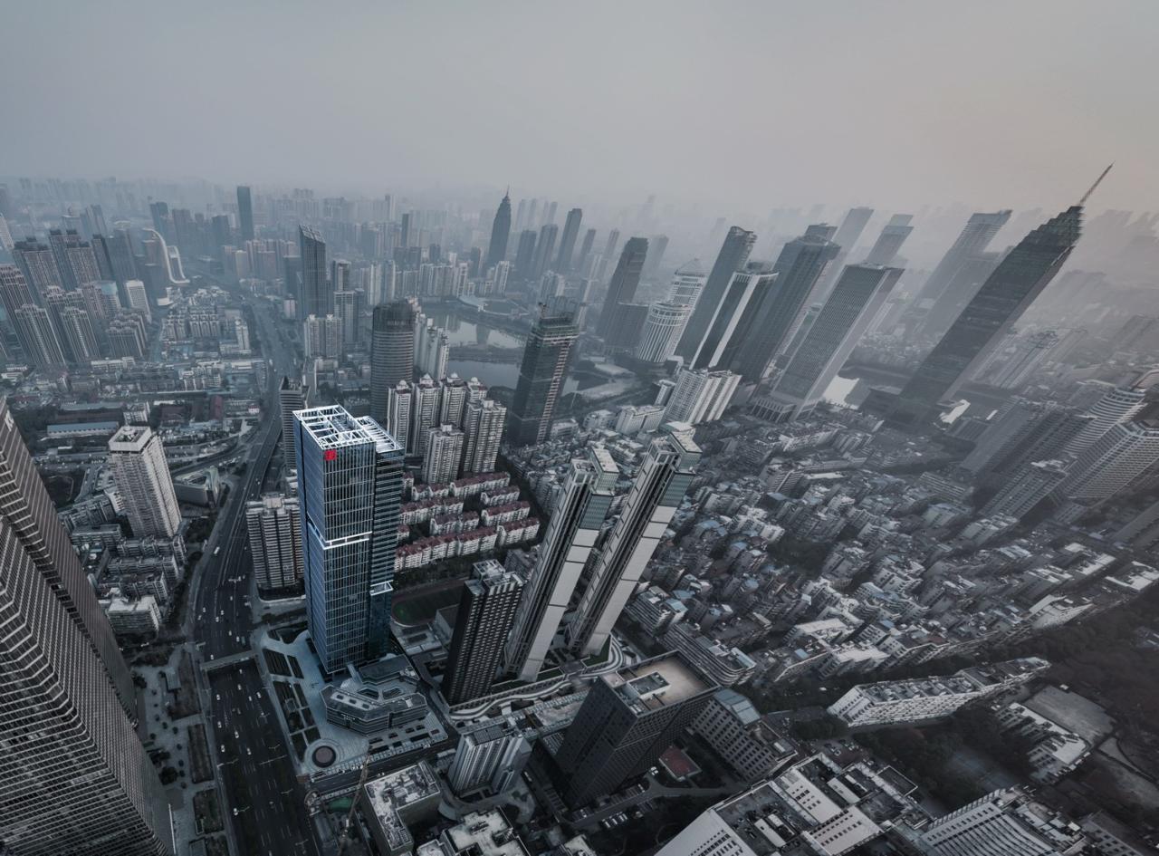 BIM建筑|城市天际线的重塑与街道生活的缝合：武汉中海中心 / 柏涛设计