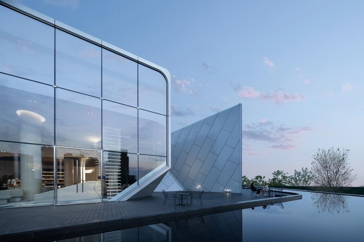 BIM建筑|赣州锦润 ▪ 滨江云宸展示中心 / 成执设计