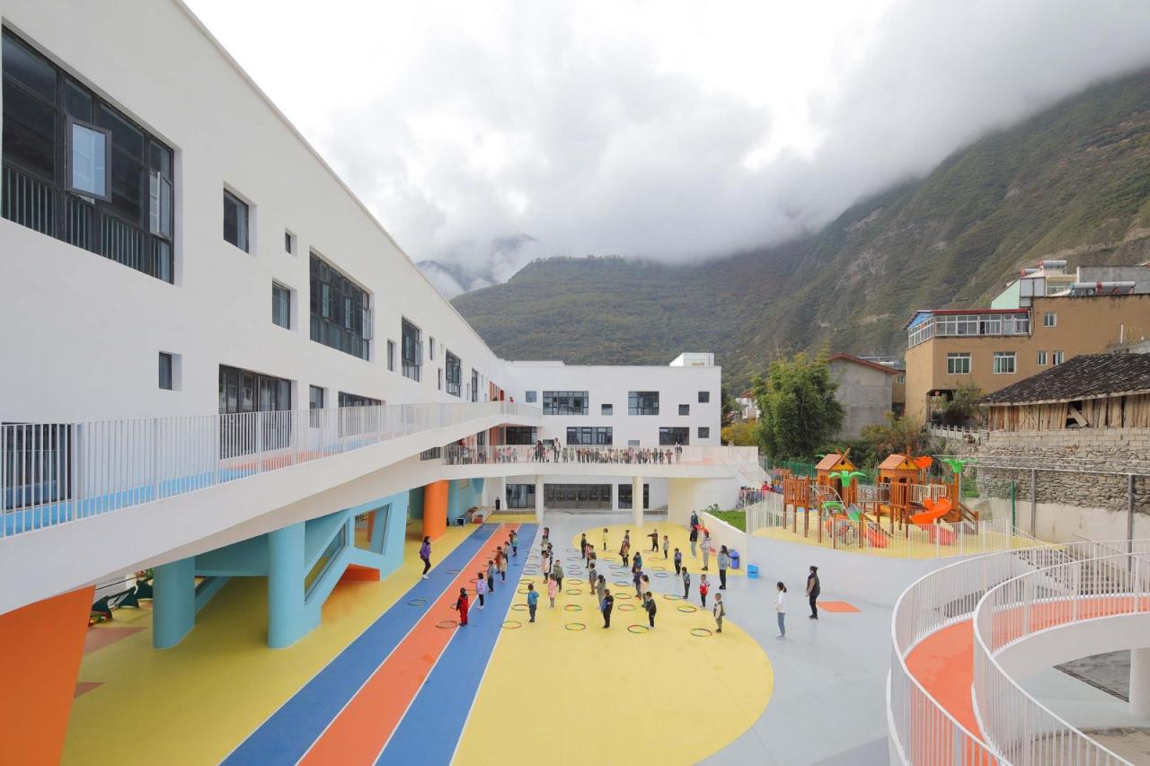 BIM建筑|九寨沟县启航幼儿园 / 东意建筑