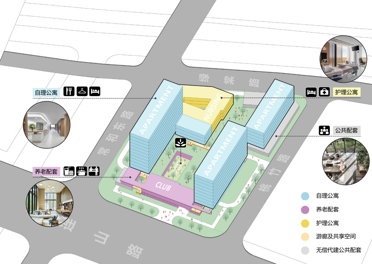 BIM建筑|理想社区：城市型康养， 国华人寿首家国际康养中心 / 栖城设计