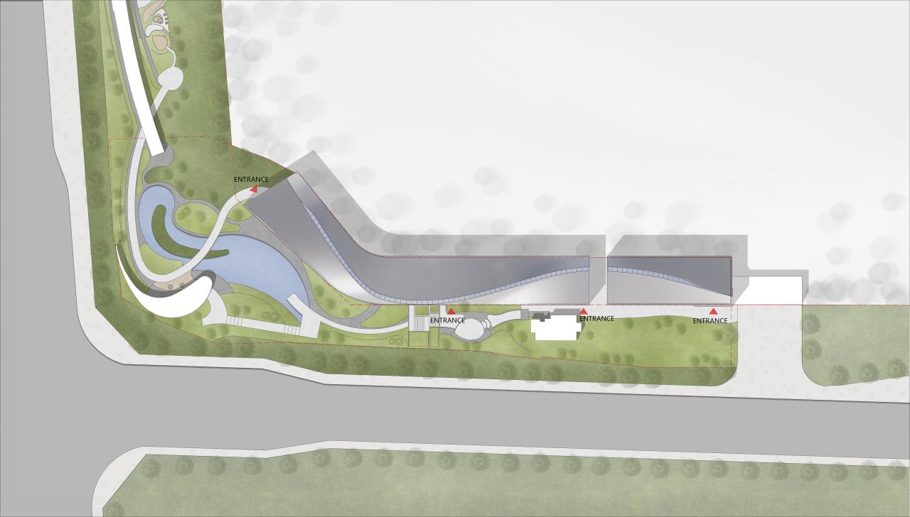 BIM建筑|丝带萦绕于山林间的遐想-昆明华侨城 ▪ 滇中乐活城社区中心 / 成执设计