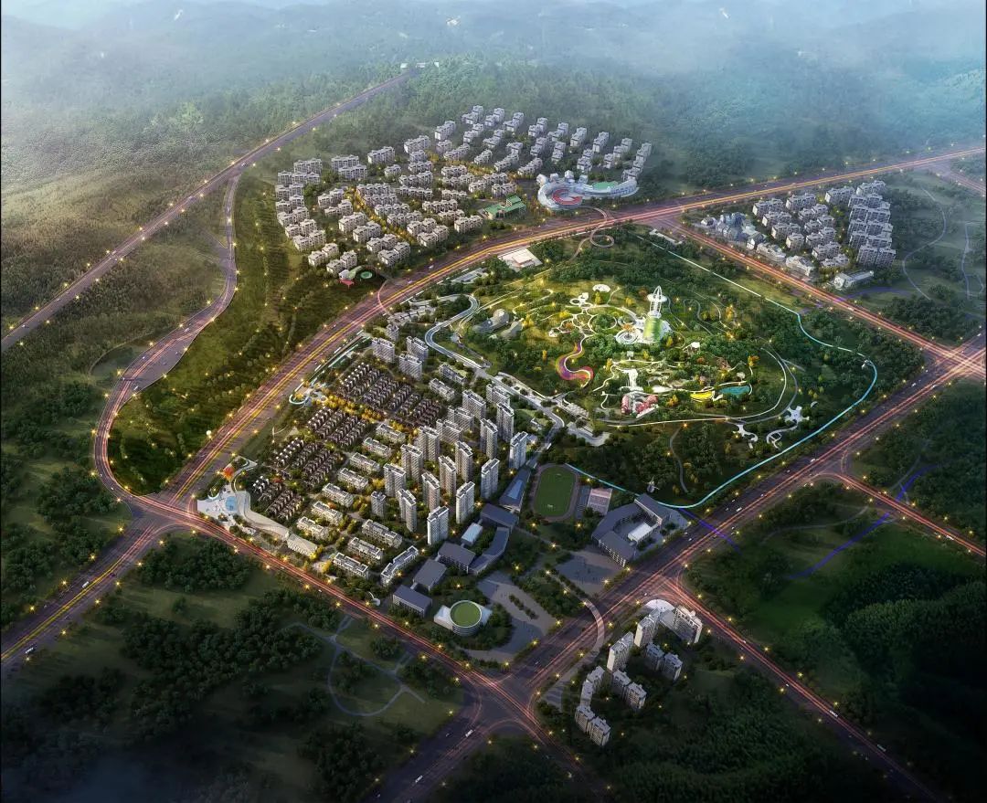 BIM建筑|丝带萦绕于山林间的遐想-昆明华侨城 ▪ 滇中乐活城社区中心 / 成执设计