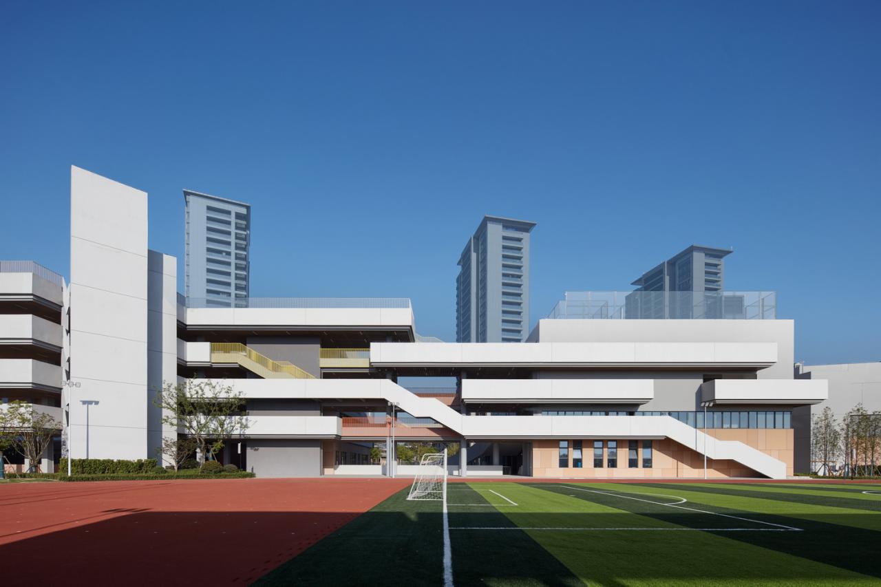 BIM建筑|杭州师范大学附属竞潮小学及幼儿园 / UA尤安设计