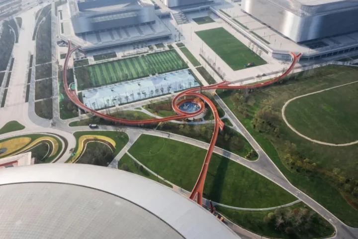 BIM建筑|成都大运会东安湖场馆景观连廊 / 四周建筑