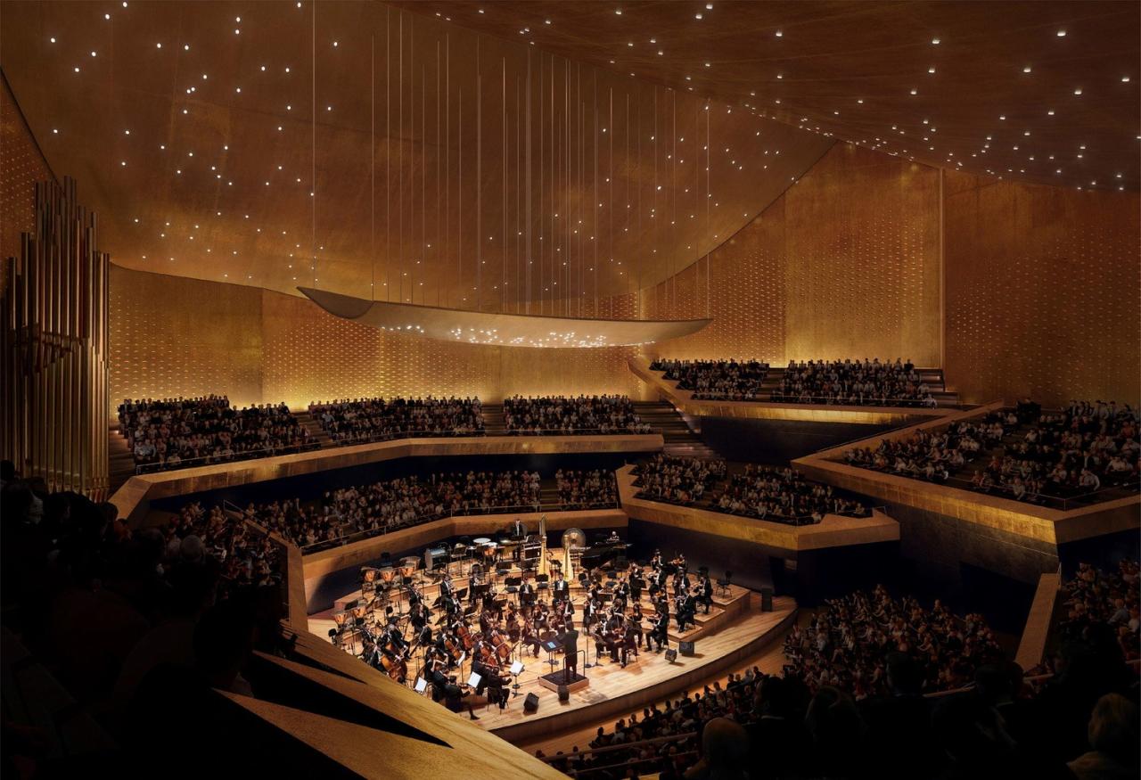 BIM建筑|从广场走上屋面-布拉格伏尔塔瓦爱乐音乐厅 / BIG