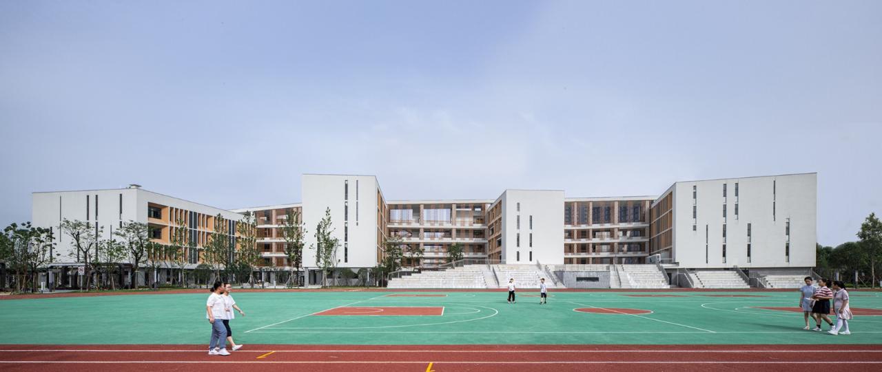 BIM建筑|开放式教育园林——宁波万科潘火实验中学 / UA尤安设计