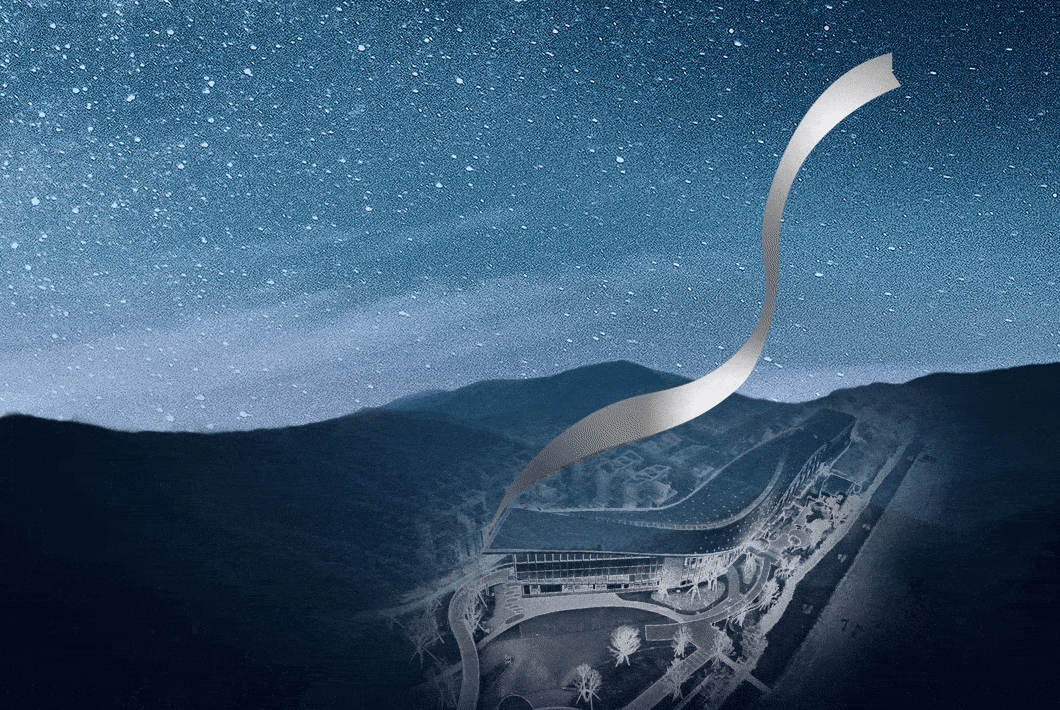 BIM建筑|丝带萦绕于山林间的遐想-昆明华侨城 ▪ 滇中乐活城社区中心 / 成执设计