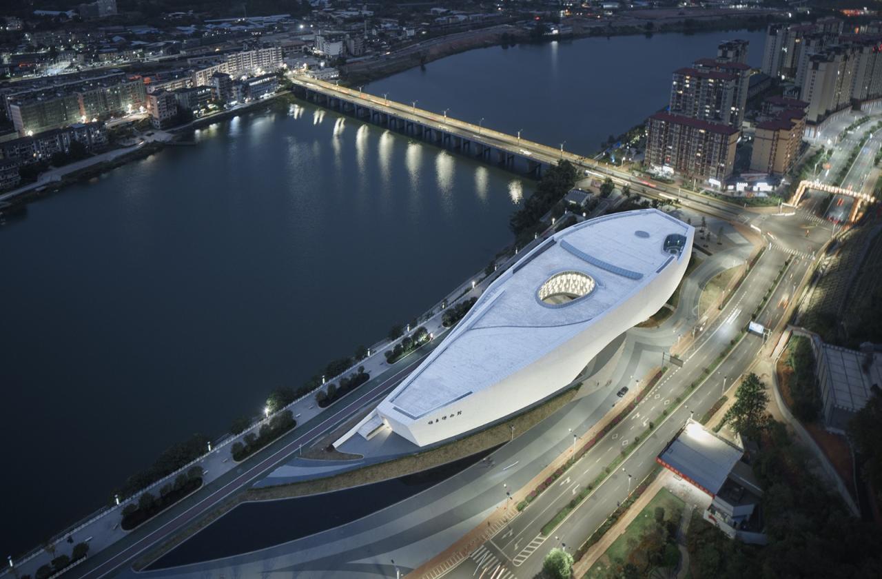 BIM建筑|在地为人，寄乡愁于山水——顺昌博物馆 / 浙江大学建筑设计研究院