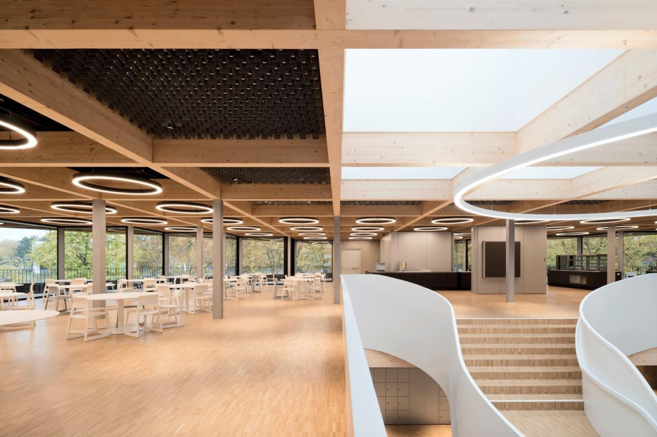 BIM建筑|旋转45度，校园食堂与媒体中心 / wulf architekten