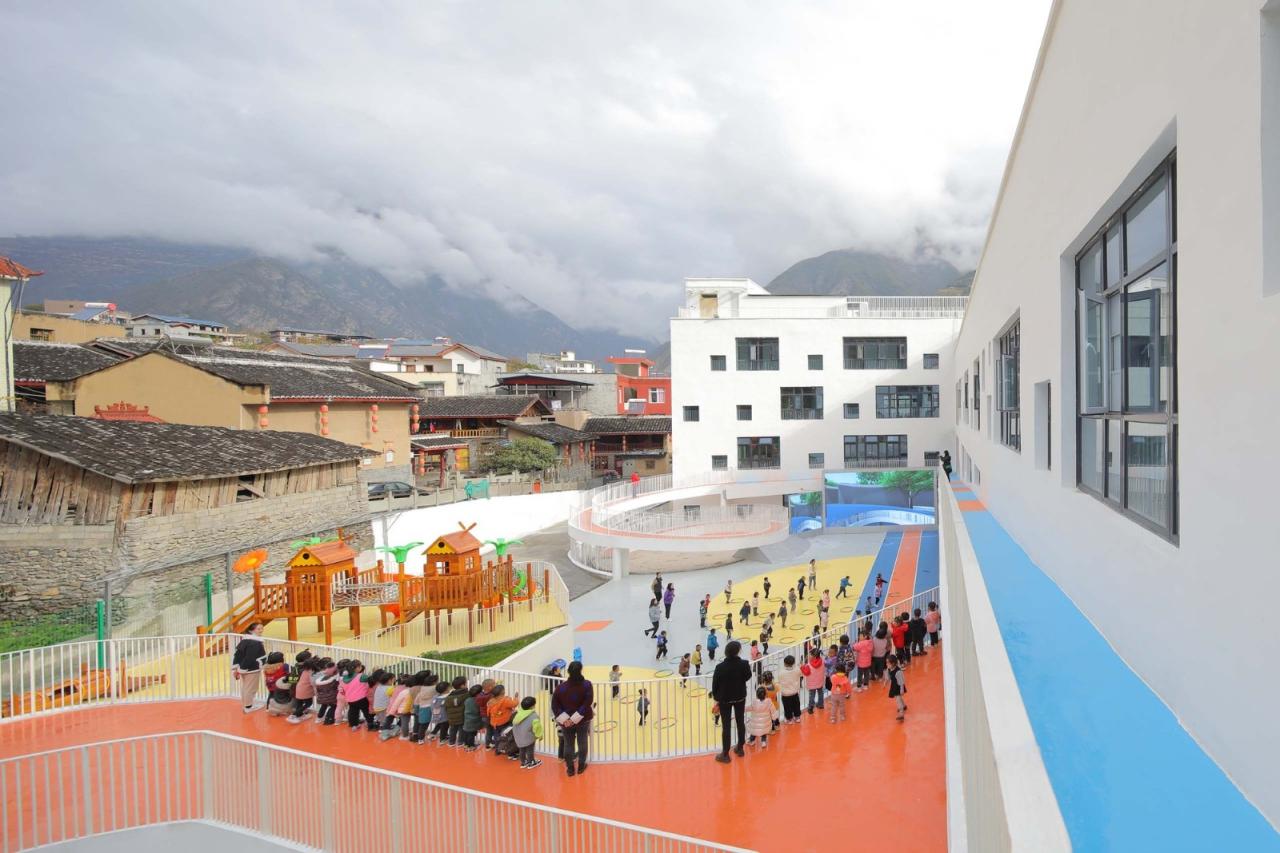 BIM建筑|九寨沟县启航幼儿园 / 东意建筑