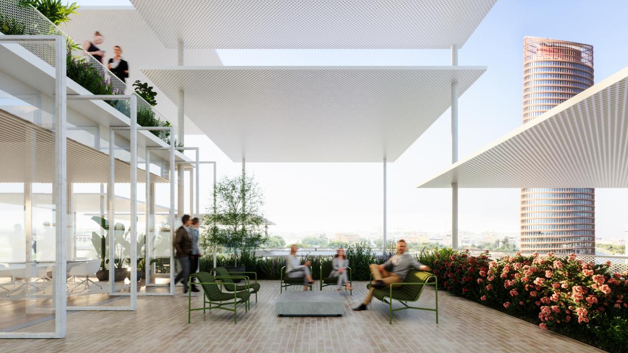 BIM建筑|分散屋面：塞维利亚最新研究中心 / BIG