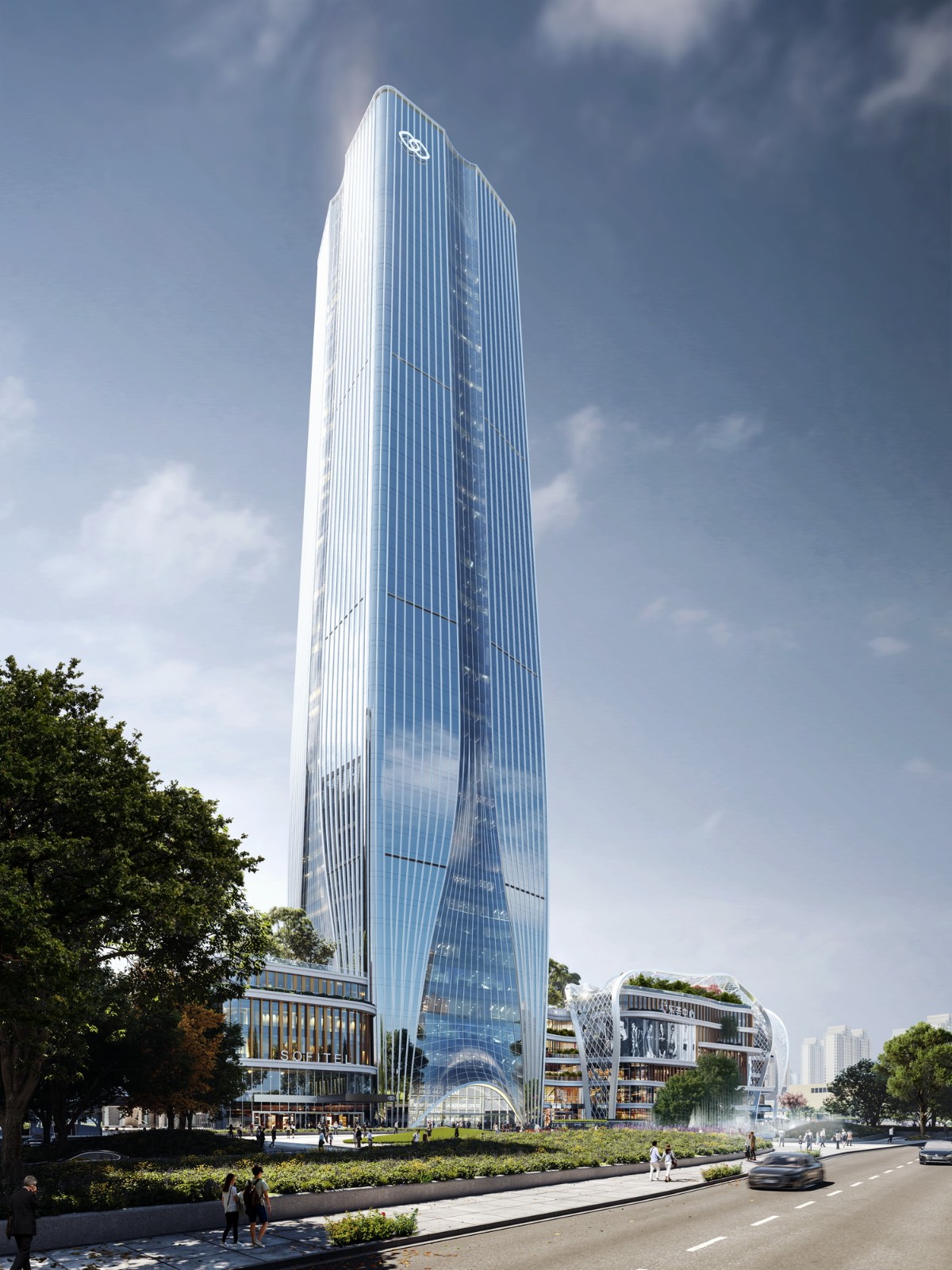 BIM建筑|西安南飞鸿乐荟中心，城市生态商业体 / Aedas