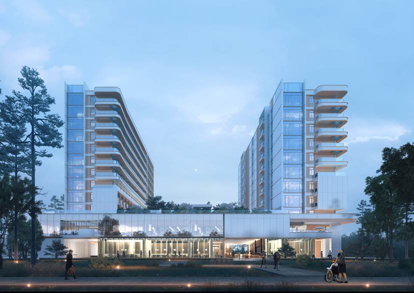 BIM建筑|理想社区：城市型康养， 国华人寿首家国际康养中心 / 栖城设计