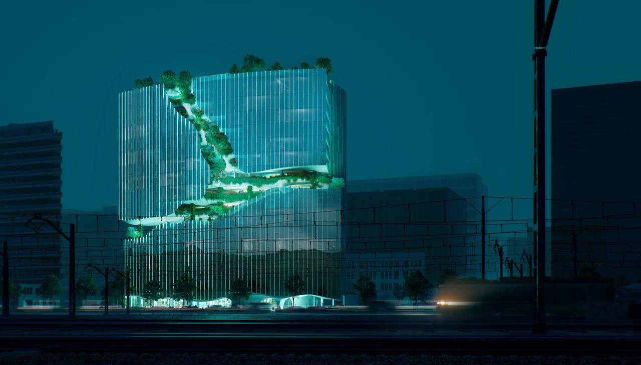 BIM建筑|MAD美国第四个作品“垂直峡谷”动工