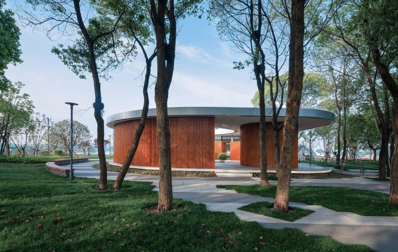 BIM建筑|梁子湖长岭渡口景观公厕 / 原榀建筑