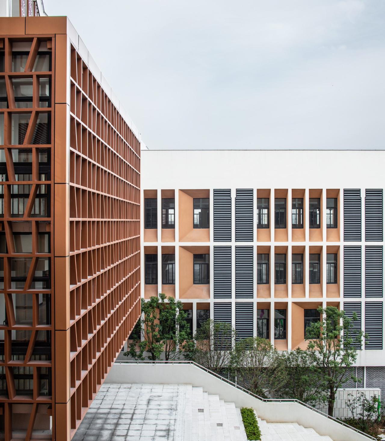 BIM建筑|开放式教育园林——宁波万科潘火实验中学 / UA尤安设计