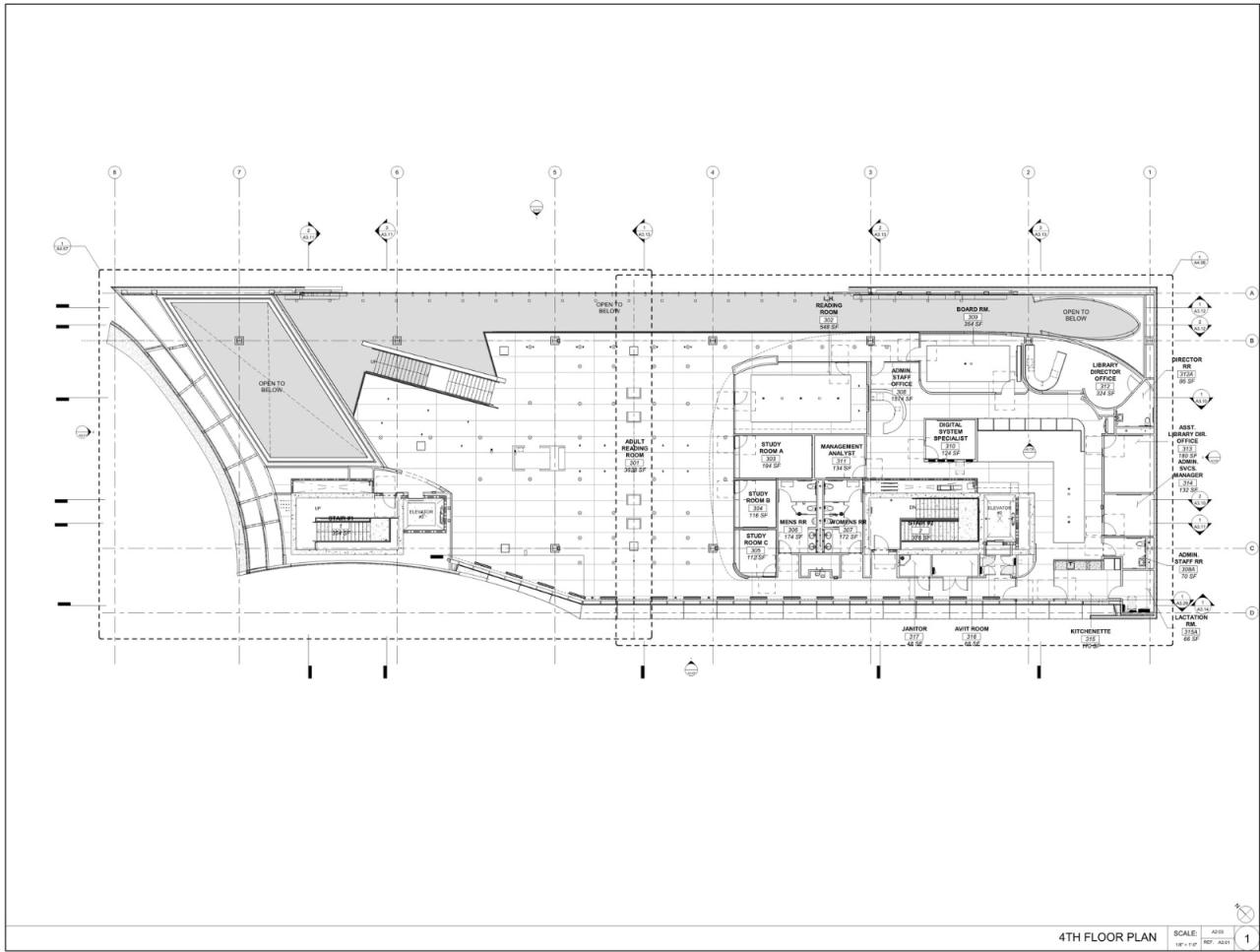 BIM建筑|Riverside 市立图书馆 / Johnson Favaro