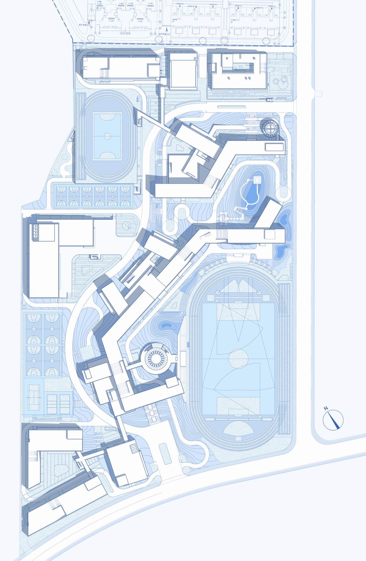 BIM建筑|吉首中驰·湘郡礼德学校（一期）/ 象外营造工作室