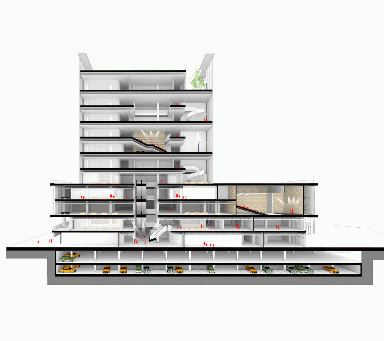 BIM建筑|一站式全民教育综合体：翼立方教育发展中心 / 简和工作室