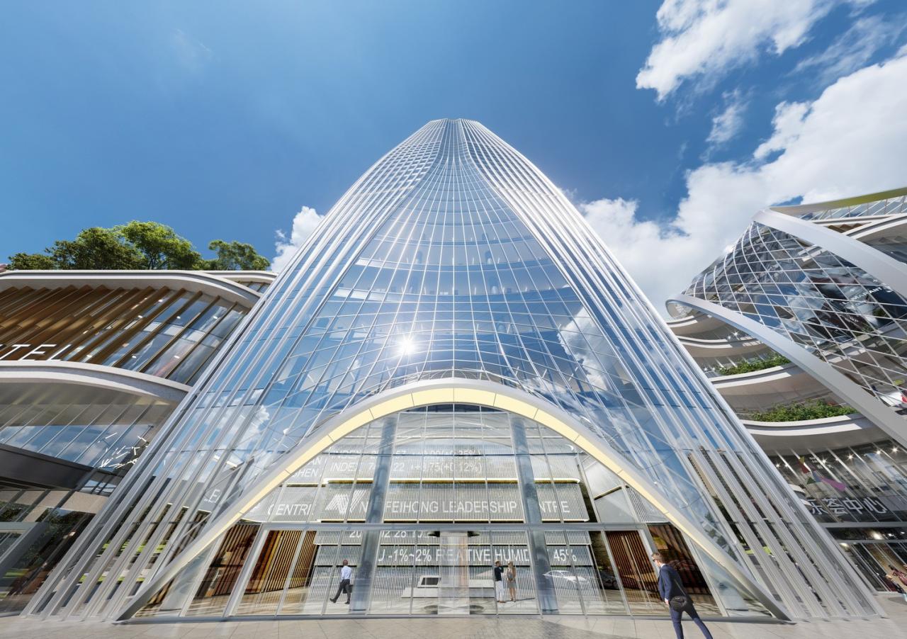 BIM建筑|西安南飞鸿乐荟中心，城市生态商业体 / Aedas