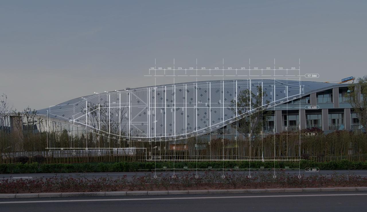 BIM建筑|丝带萦绕于山林间的遐想-昆明华侨城 ▪ 滇中乐活城社区中心 / 成执设计