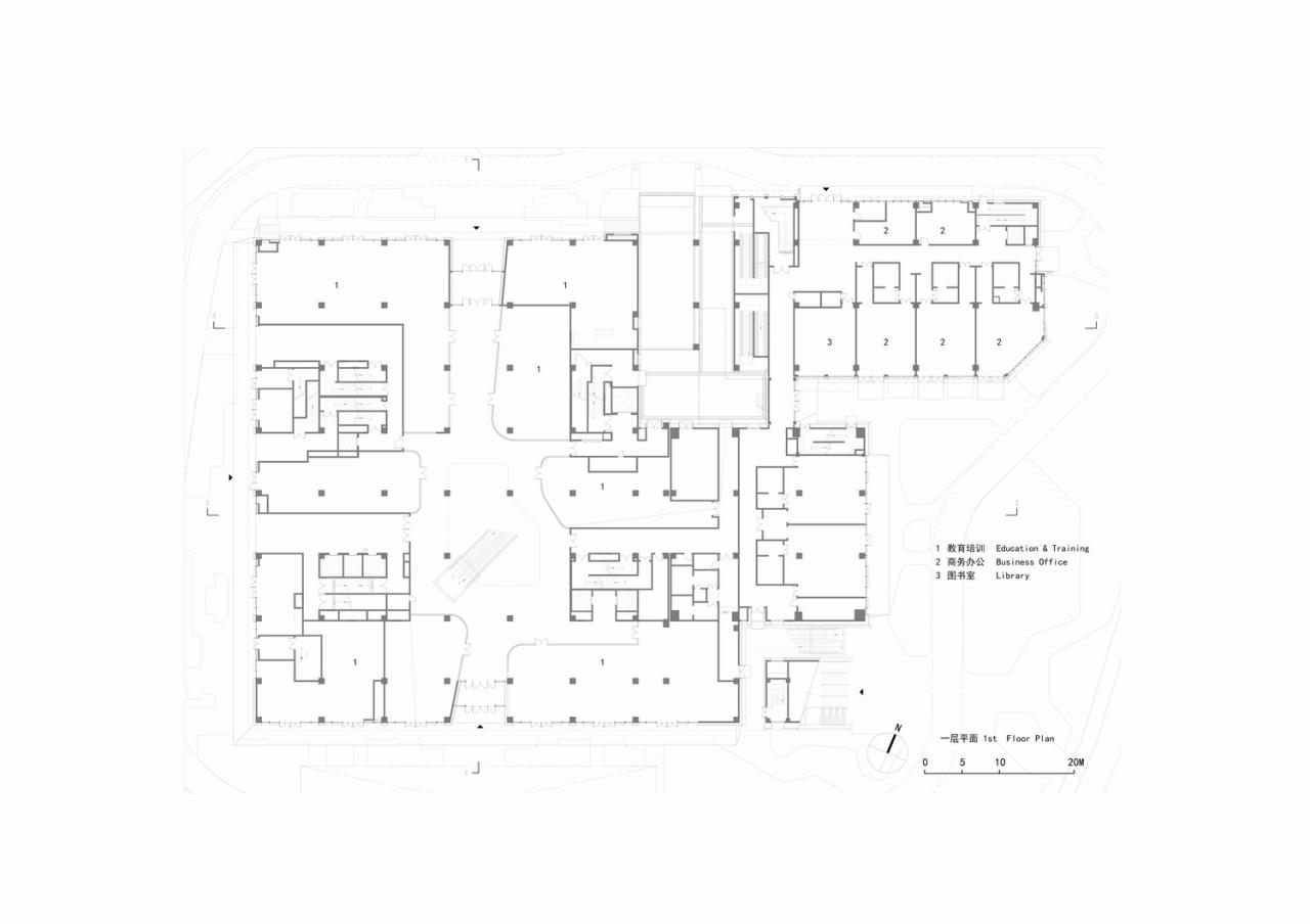 BIM建筑|一站式全民教育综合体：翼立方教育发展中心 / 简和工作室