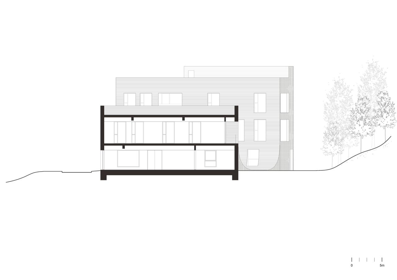 BIM建筑|流水墙体，泰瑞咖啡馆 / NAMELESS Architecture