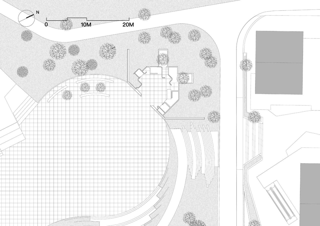 BIM建筑|阿朵小镇公共卫生间 / 栖城设计