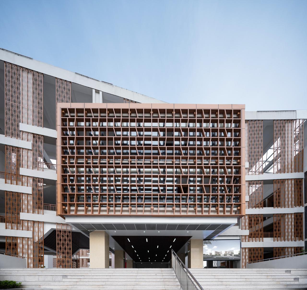 BIM建筑|开放式教育园林——宁波万科潘火实验中学 / UA尤安设计