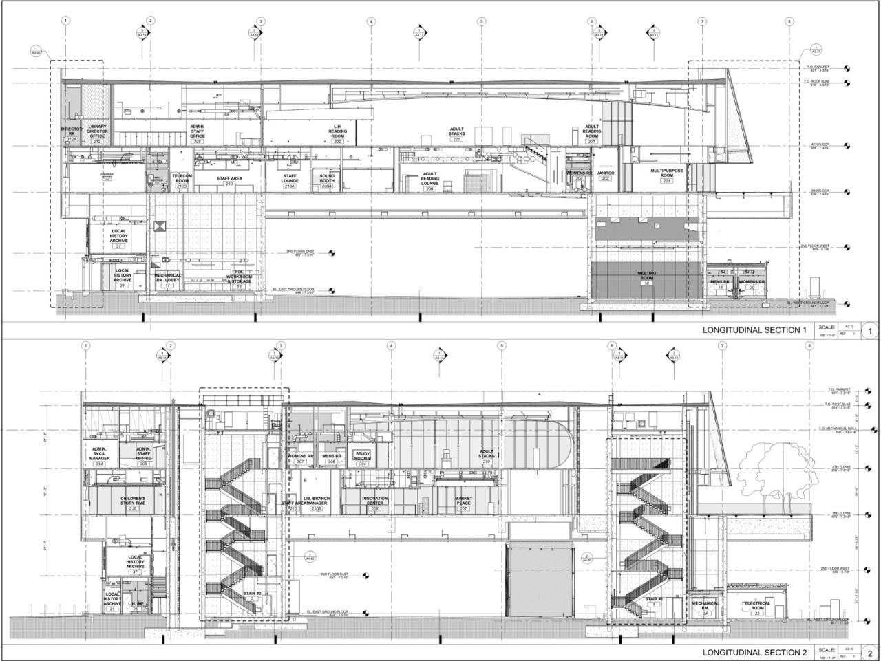 BIM建筑|Riverside 市立图书馆 / Johnson Favaro