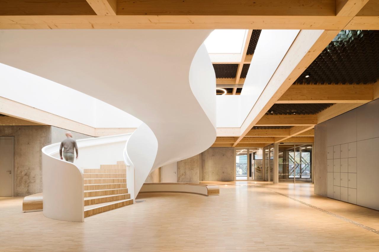 BIM建筑|旋转45度，校园食堂与媒体中心 / wulf architekten