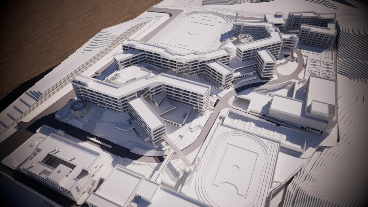 BIM建筑|吉首中驰·湘郡礼德学校（一期）/ 象外营造工作室