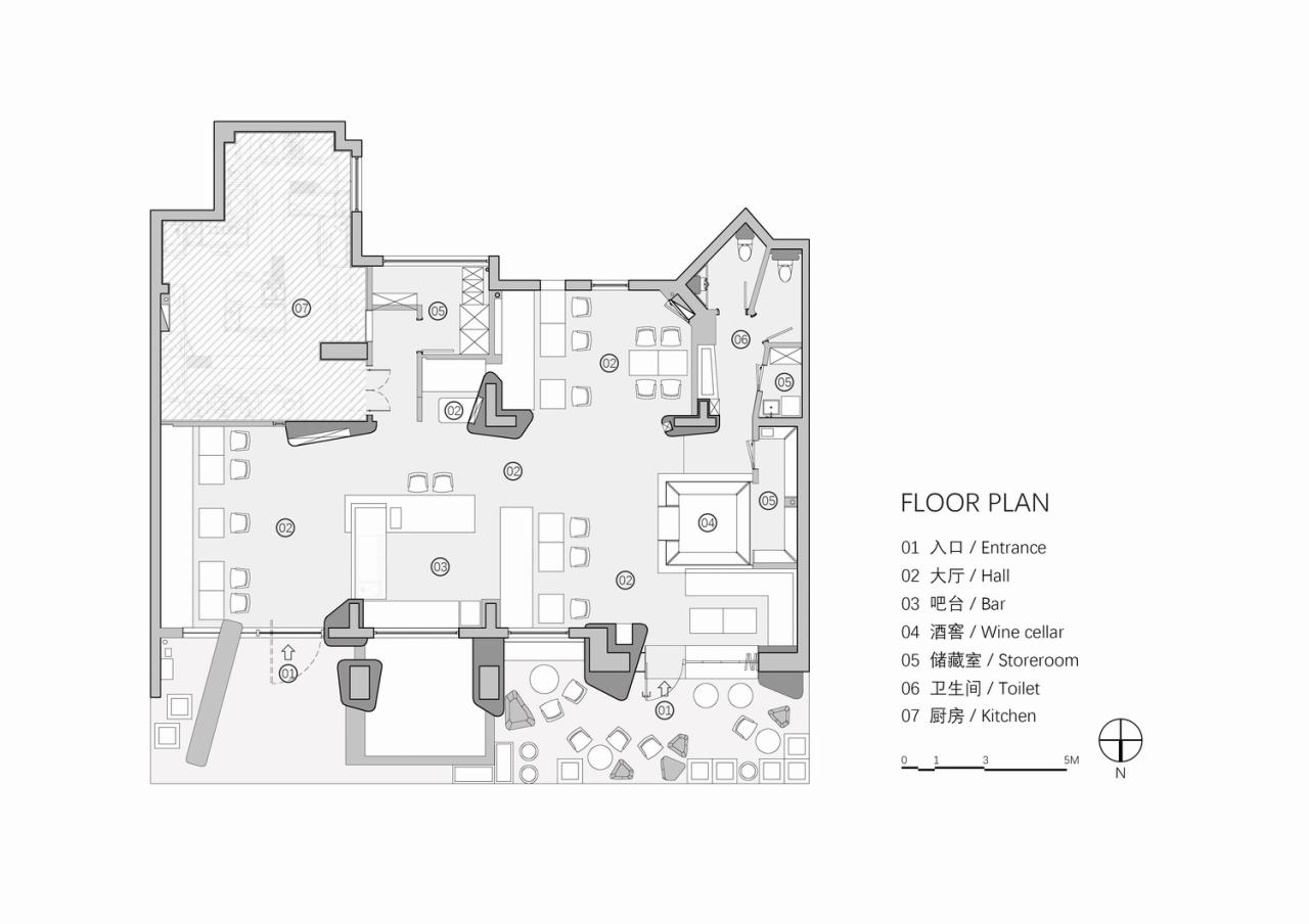 BIM建筑|Wine Nuts酒疯子餐酒吧 / 未韬建筑