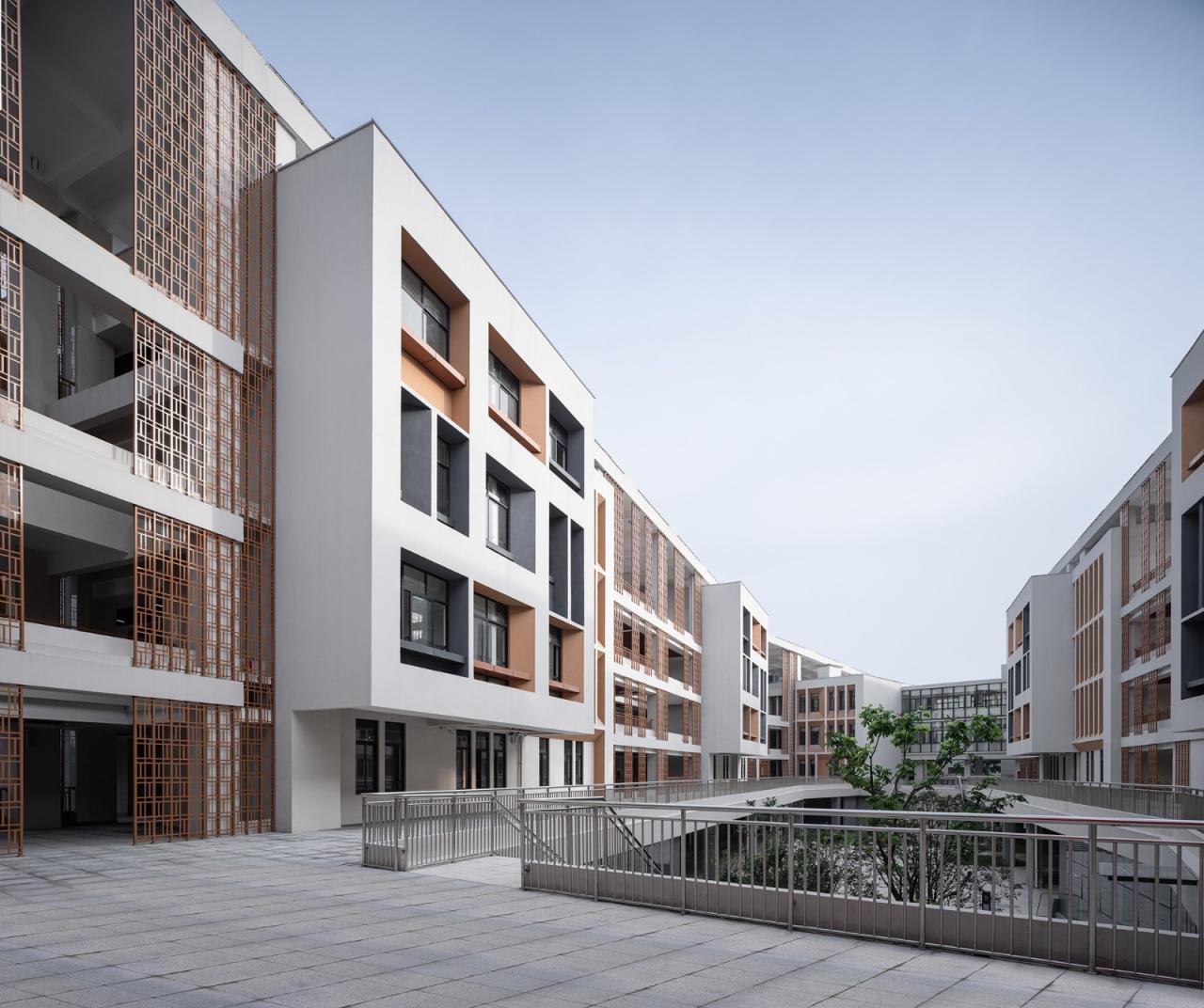 BIM建筑|开放式教育园林——宁波万科潘火实验中学 / UA尤安设计