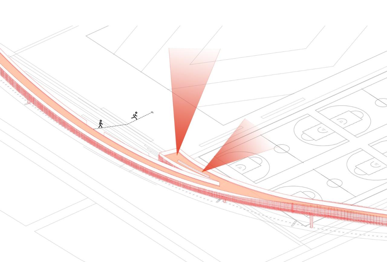 BIM建筑|成都大运会东安湖场馆景观连廊 / 四周建筑